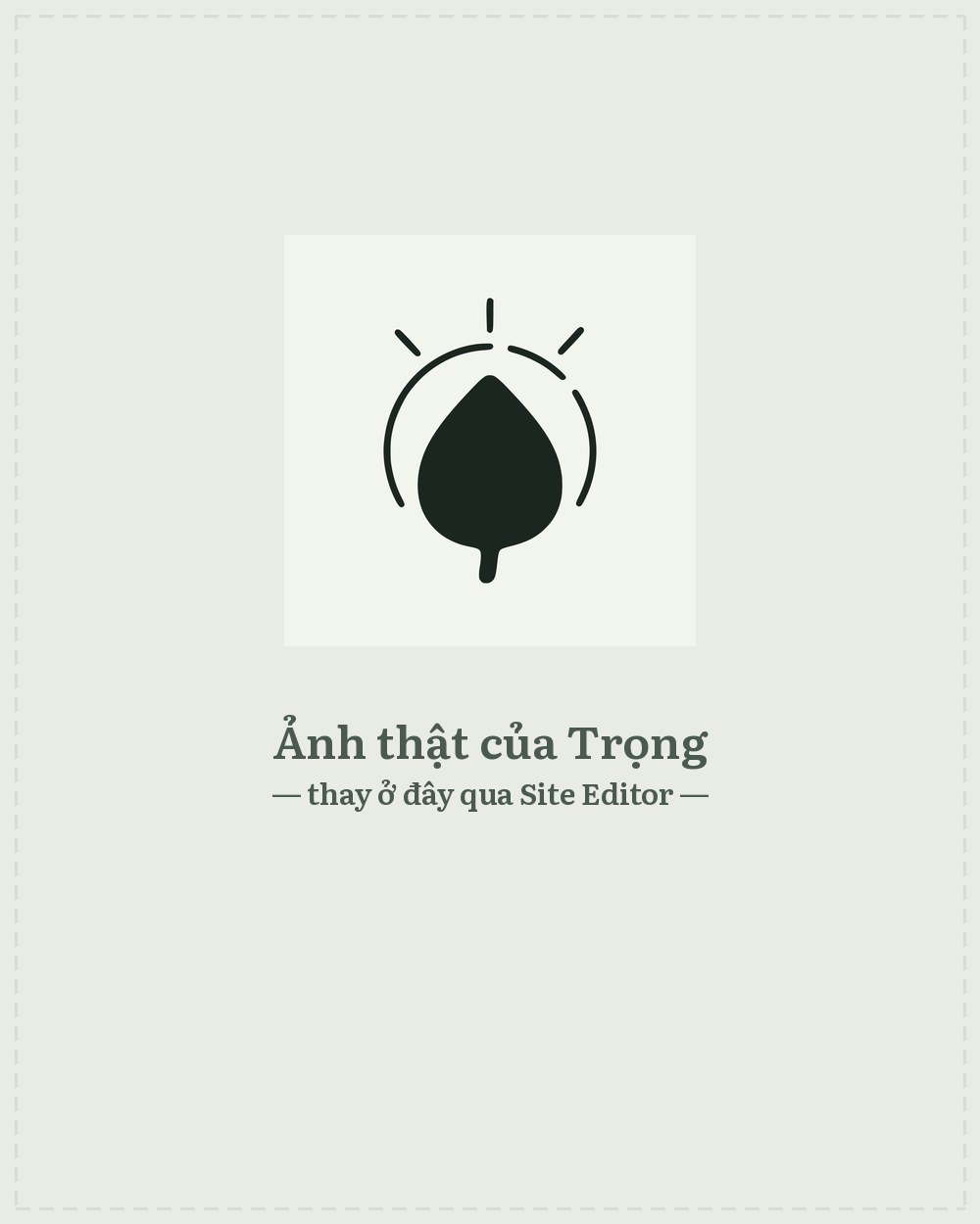 Ảnh thật của Trọng — placeholder, cần thay bằng ảnh thật trước khi ra mắt site